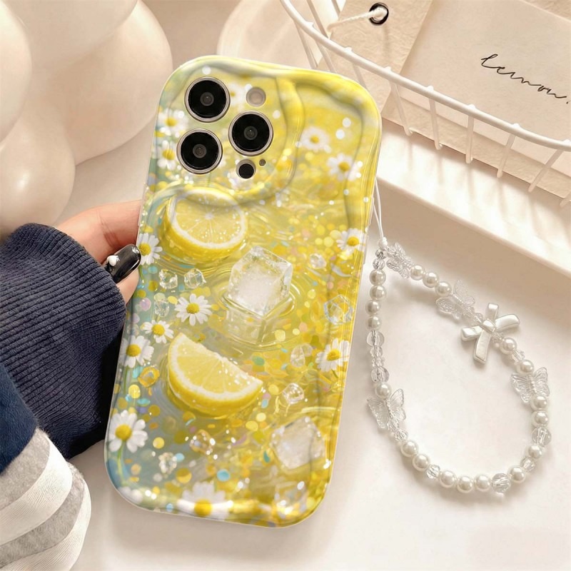 Photography Hobby - 油絵レモンブロッサムアイスキューブ柄スマホケース Samsung S25 S26 S22 S23