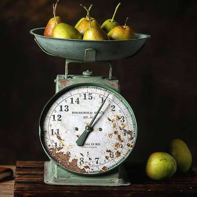 Photography Still Life - ヴィンテージスケール フードスタイリング用 アンティーク写真撮影用小道具 レトロホームデコレーション 静物ディスプレイ ウィンドウディスプレイアクセサリー