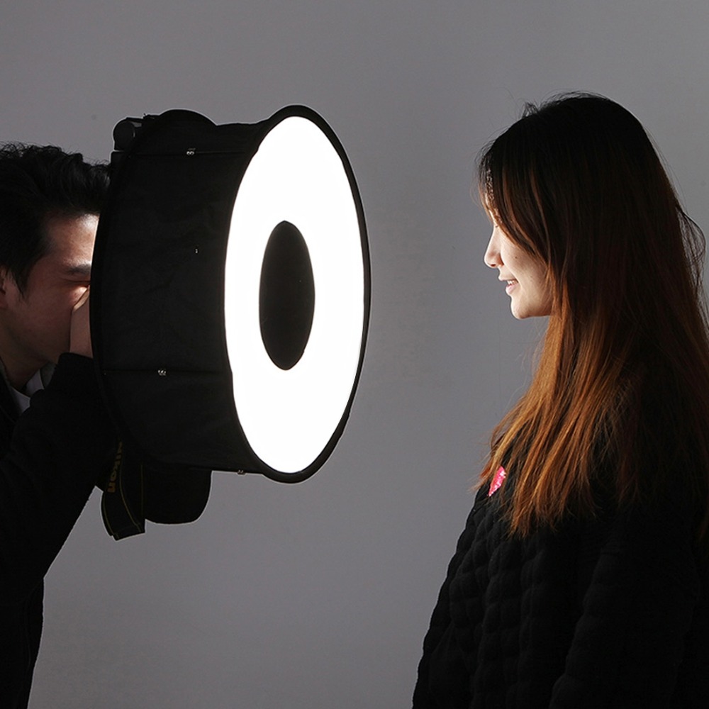 Pop Up Flash Diffuser - 45cmリングソフトボックス、スピードライト用ラウンド型フラッシュライト、折りたたみ式ソフトフラッシュライトディフューザー、ニコン写真撮影用