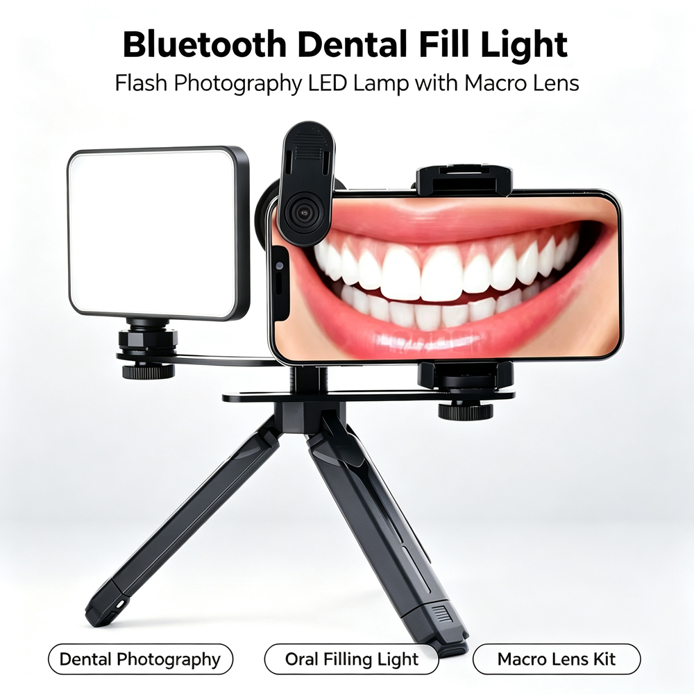 Photography Dental - ブルートゥース付き歯科用充填ライト,写真撮影,歯科医,マクロレンズ,歯科用機器,口腔充填,LODDEN-LED