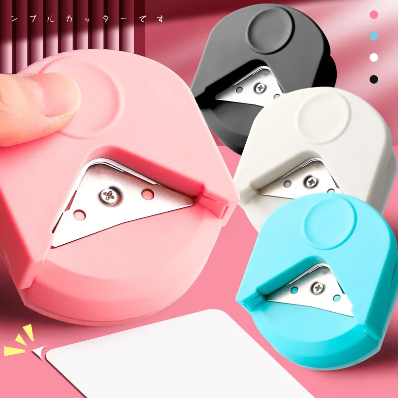 Photography Triangle - 円形カッター ボタンメーカー コーナーラウンドマシン コーナーパンチング ポータブルペーパーカッター カード写真カッティング