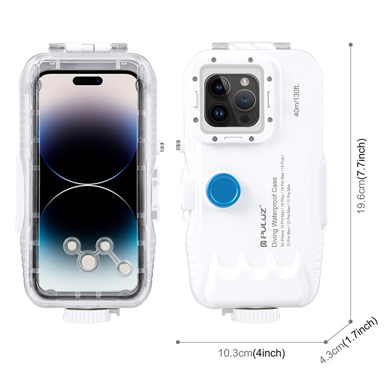 Photography With Iphone 15 - iPhone 16/15 Pro Max用40M防水ケース – 水中撮影用40M深度シール付きダイビング対応保護ハウジング