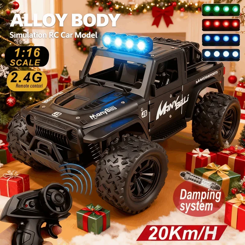 Camera Battery Grip - 1:16 リモコンカー ライトとサウンド付き 2.4GHz リモコンジープ 子供向け
