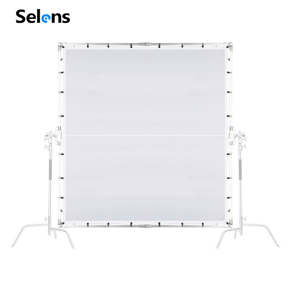 Pop Up Flash Diffuser - セレンス折りたたみ式1.5/2/2.4Mバタフライフレームソフトライトディフューザースクリーンフラッグボード（映画クルー、ステージ、広告写真用）