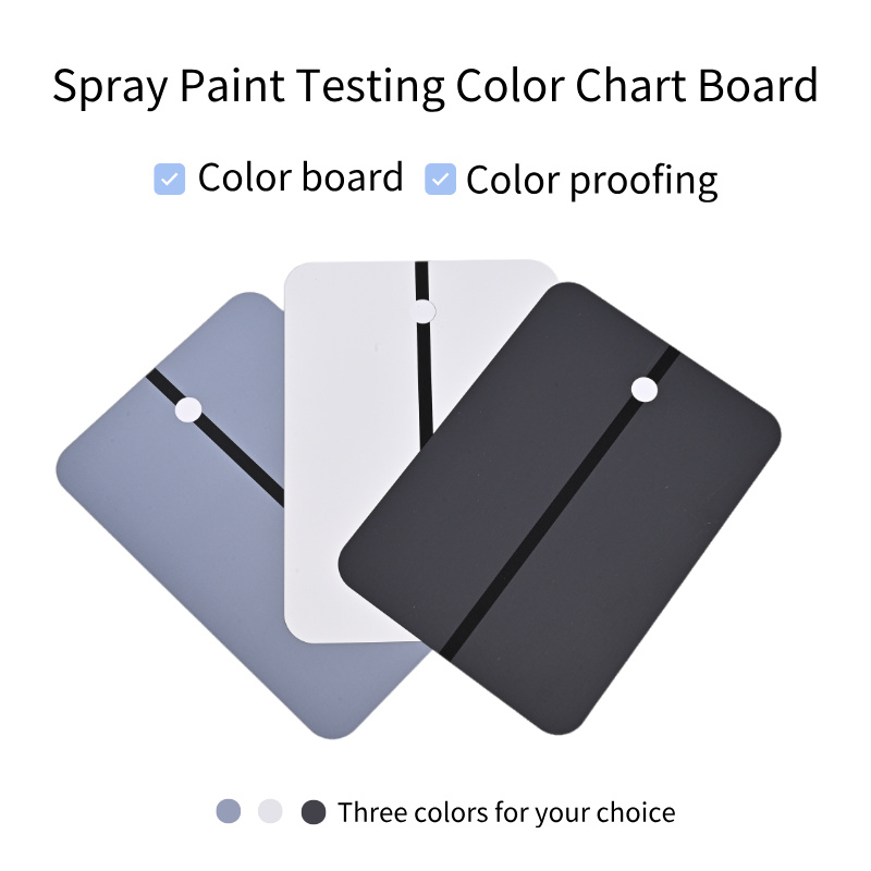 Color Checker Card - 50枚入り 薄板鉄板スプレー塗装テストスプレー塗装テストカラーチャート ホルダー付き カラーカード 鉄板塗装色見本
