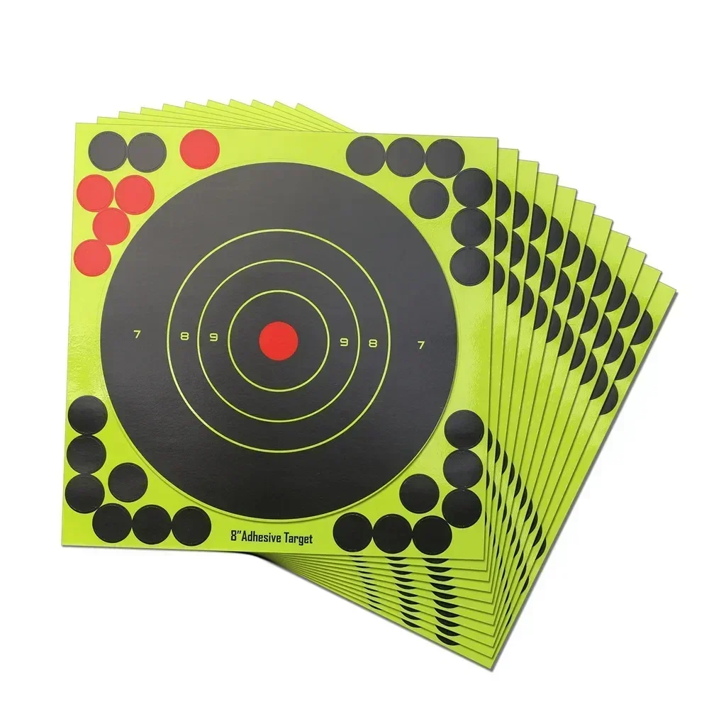 Photography Training - 100枚入り 紙製ターゲットステッカー 粘着性 反応性 射撃ターゲット 屋外射撃練習