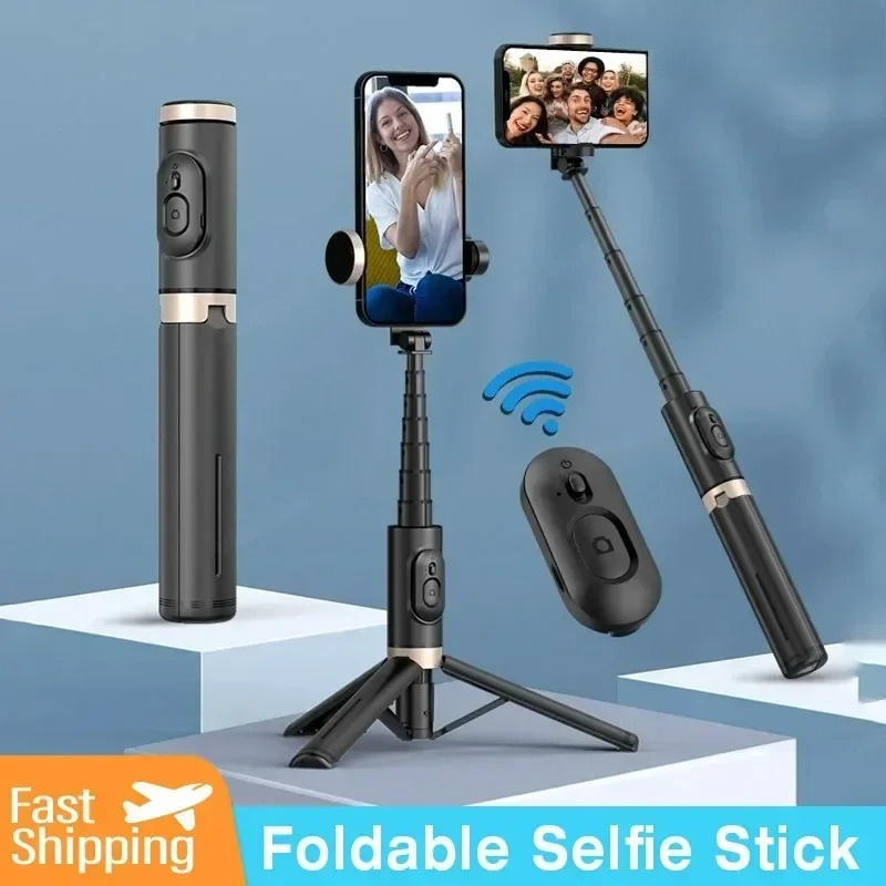 折りたたみ式Bluetooth自撮り棒 ワイヤレス三脚 シャ - Photography With Iphone 15 のレビューと価格