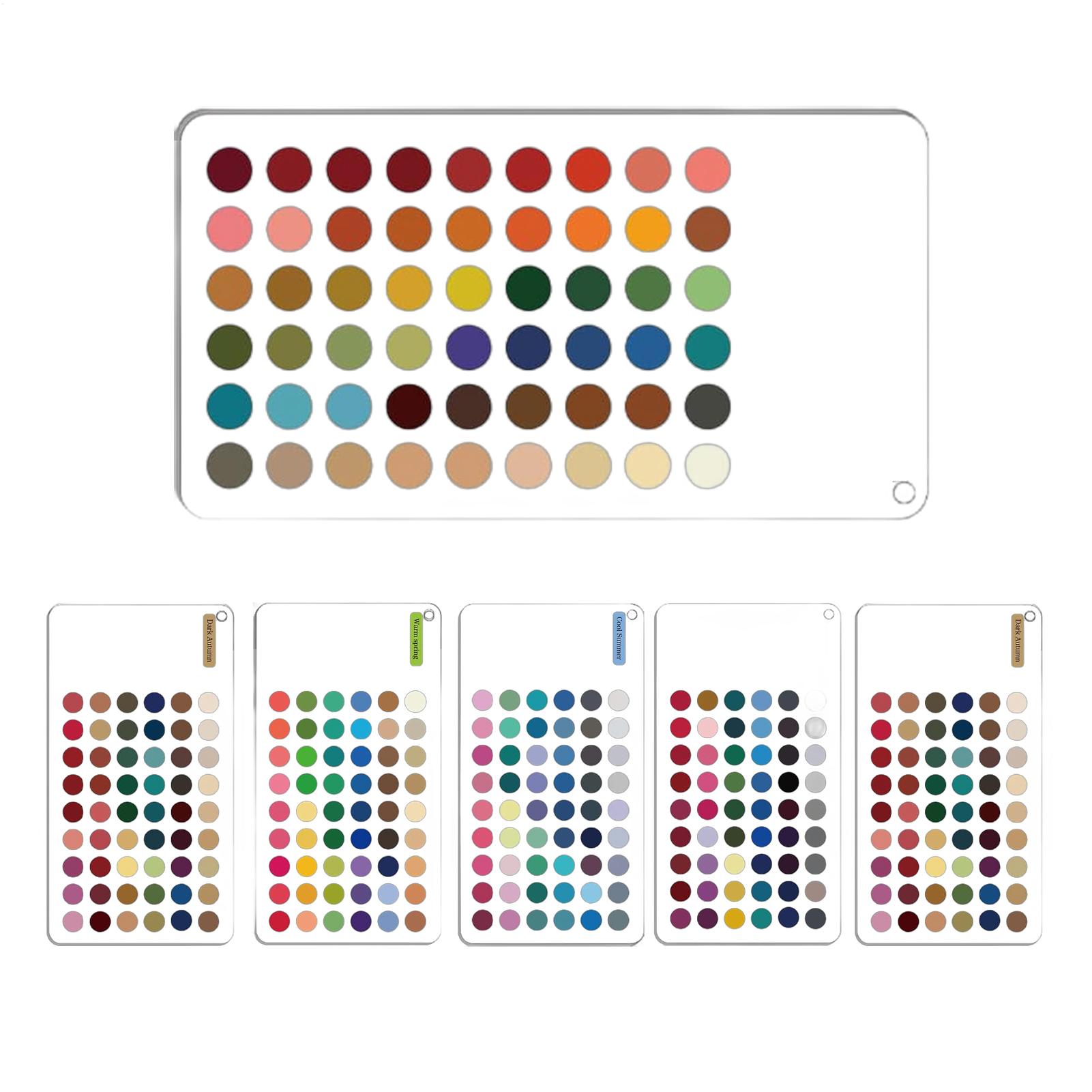 秋の色合いパレットカード6枚セット 季節限定ポータブルマッチ - Color Checker Card のレビューと価格