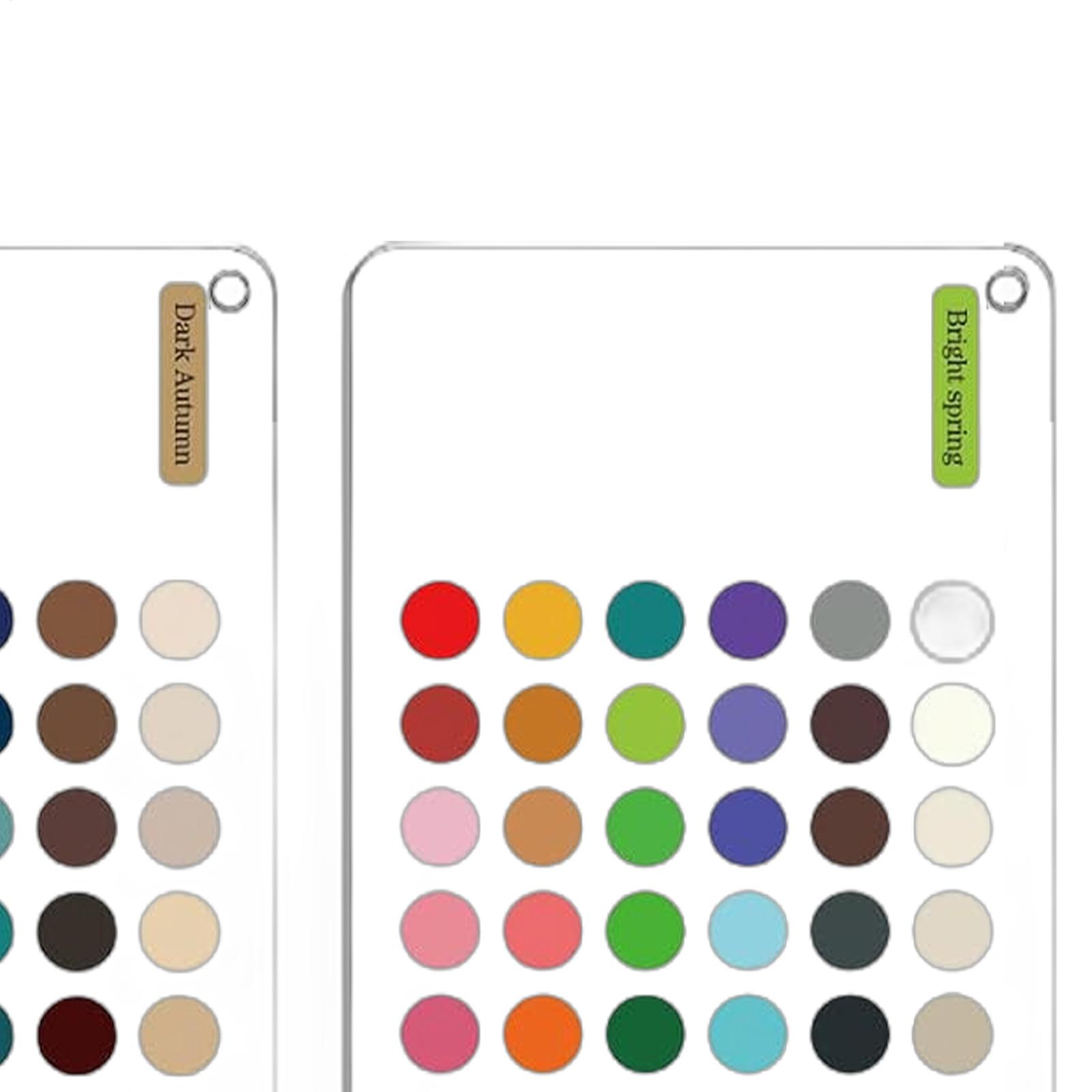 秋の色合いパレットカード6枚セット 季節限定ポータブルマッチ - Color Checker Card のレビューと価格