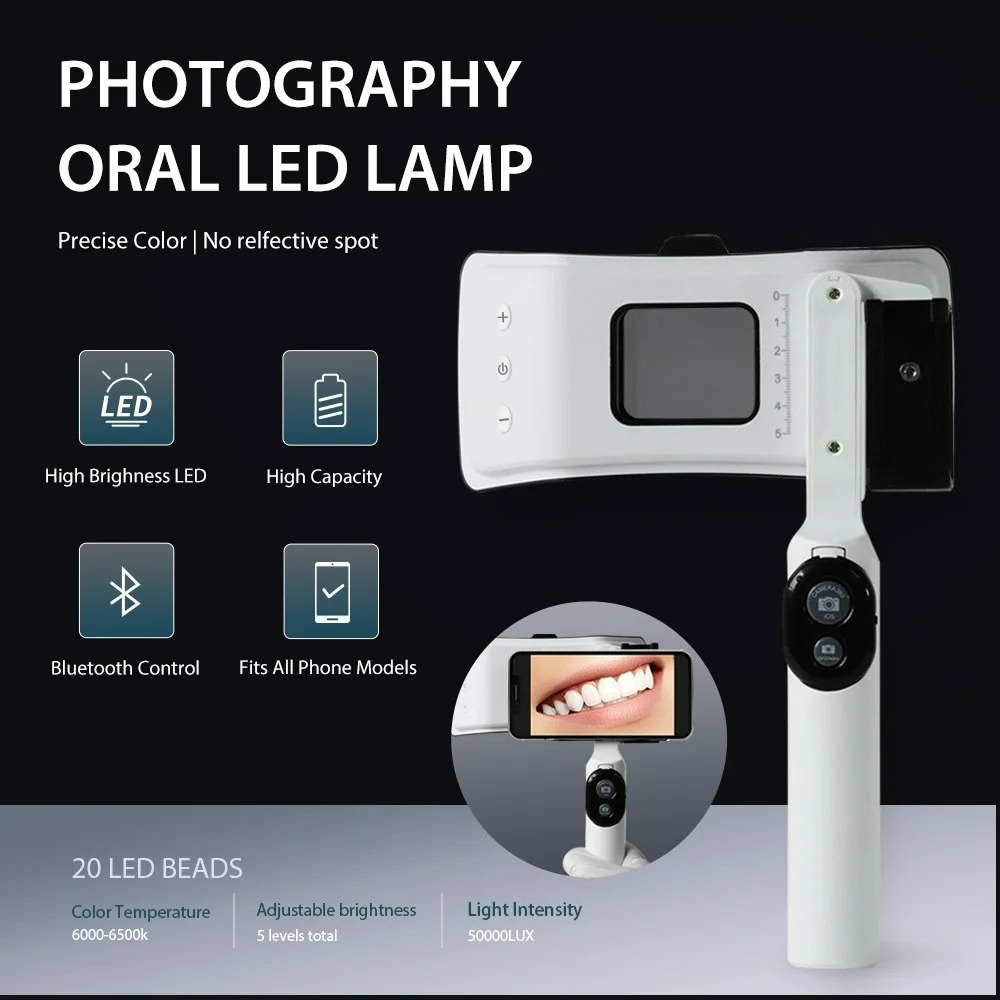 歯科用写真撮影ライトフォン、Bluetooth搭載、歯科医師 - Photography Dental のレビューと価格