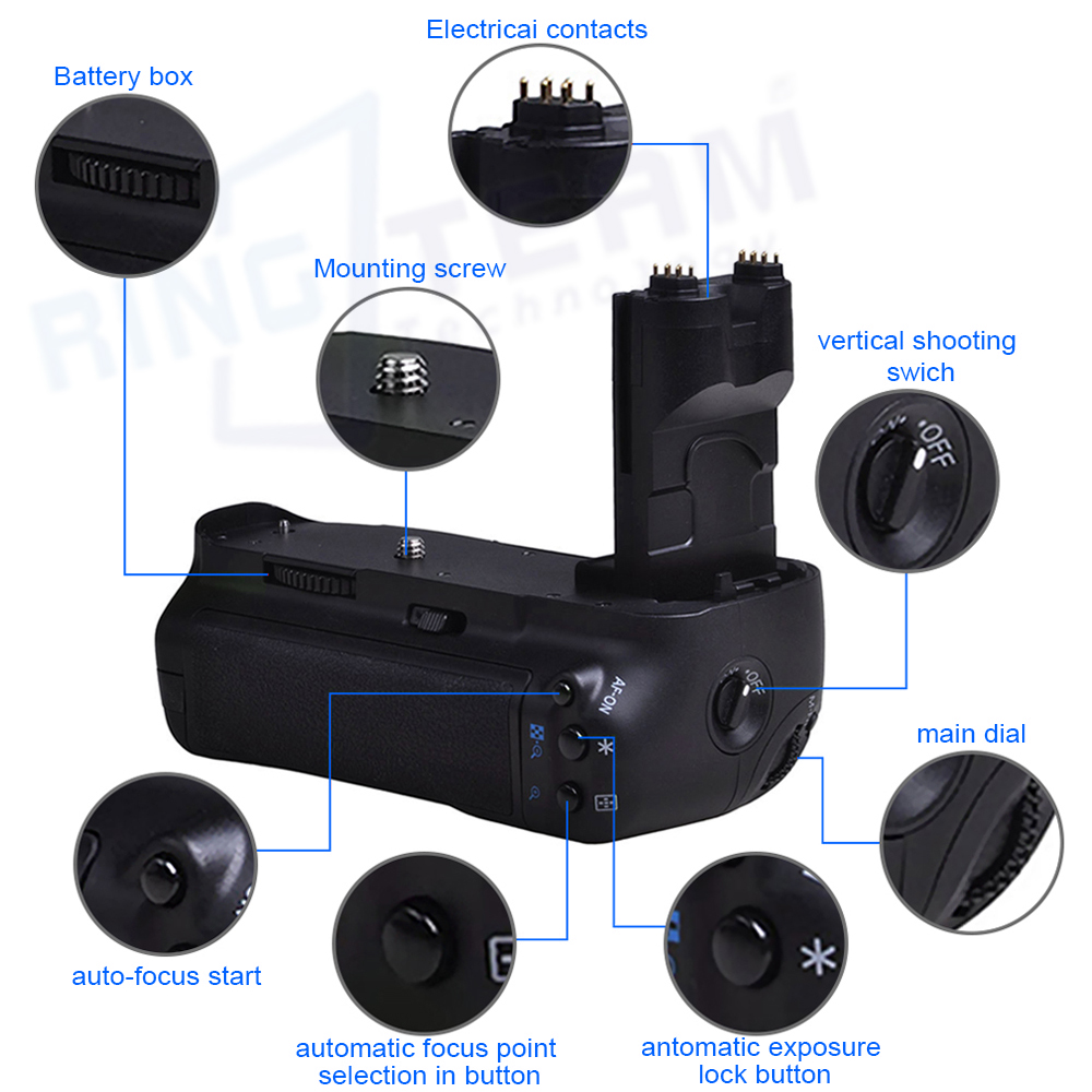 BG-E7または6xの垂直バッテリーグリップ,Canon e - Camera Battery Grip のレビューと価格