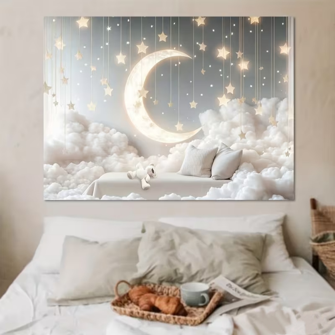 夜月星空写真撮影背景カラフルな雲の背景子供部屋パーティー装飾 - Photography Darkroom のレビューと価格