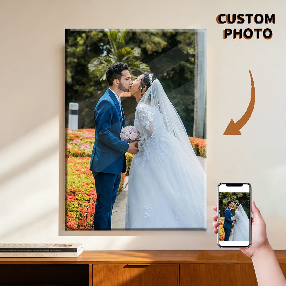 1枚のカスタマイズされた写真をキャンバスに印刷し、DIY木製 - Photography Pose のレビューと価格