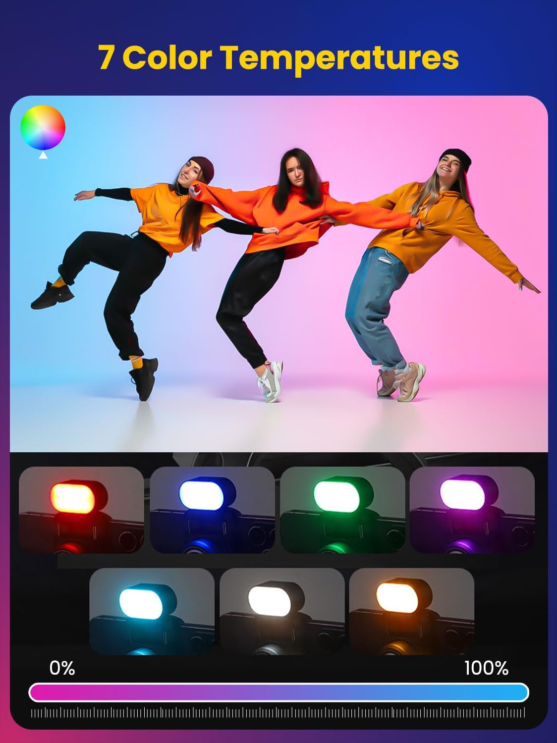 AOCHUAN ミニ RGB 磁気補助光 3 ストップ輝度  - Photography Darkroom のレビューと価格