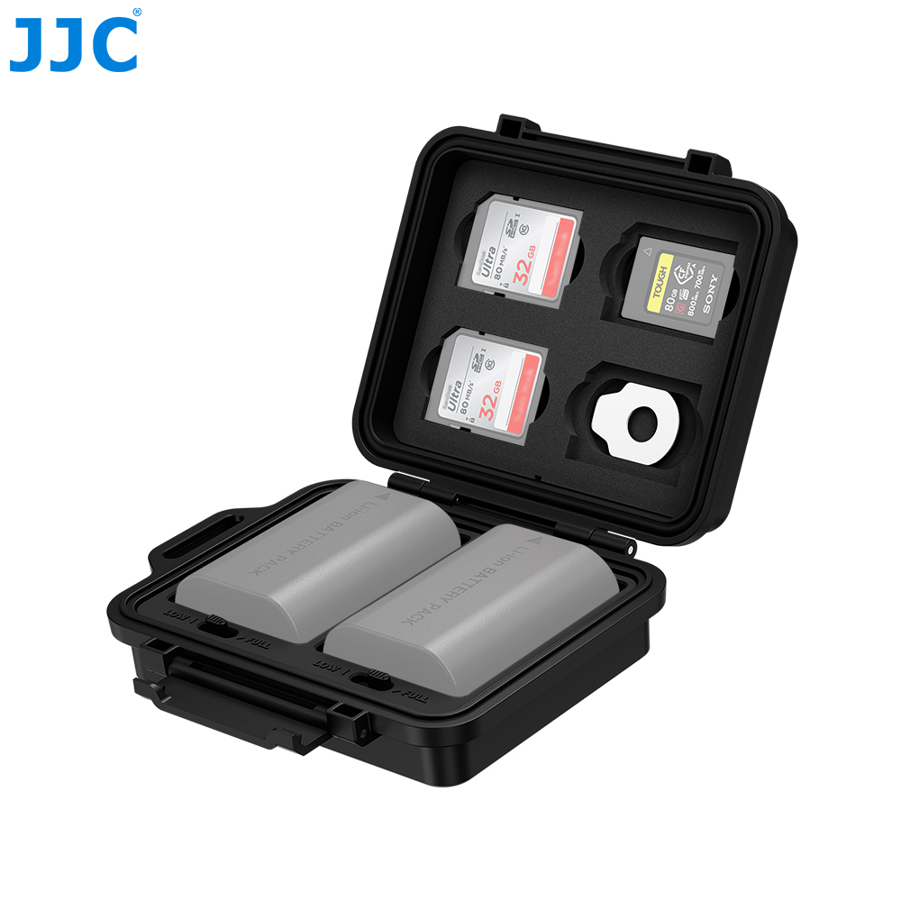 JJC カメラバッテリー メモリカード収納ケース 4枚のSD - Camera Battery Grip のレビューと価格