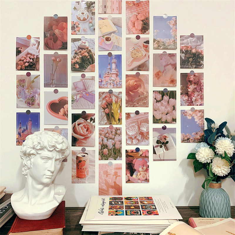 30 個ロマンチックアートポスターステッカー写真撮影マークカ - Photography Background のレビューと価格