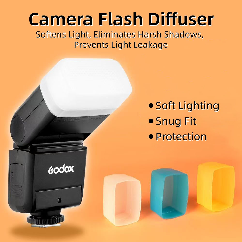 カメラフラッシュディフューザーソフトボックス ホワイトブルー - Pop Up Flash Diffuser のレビューと価格