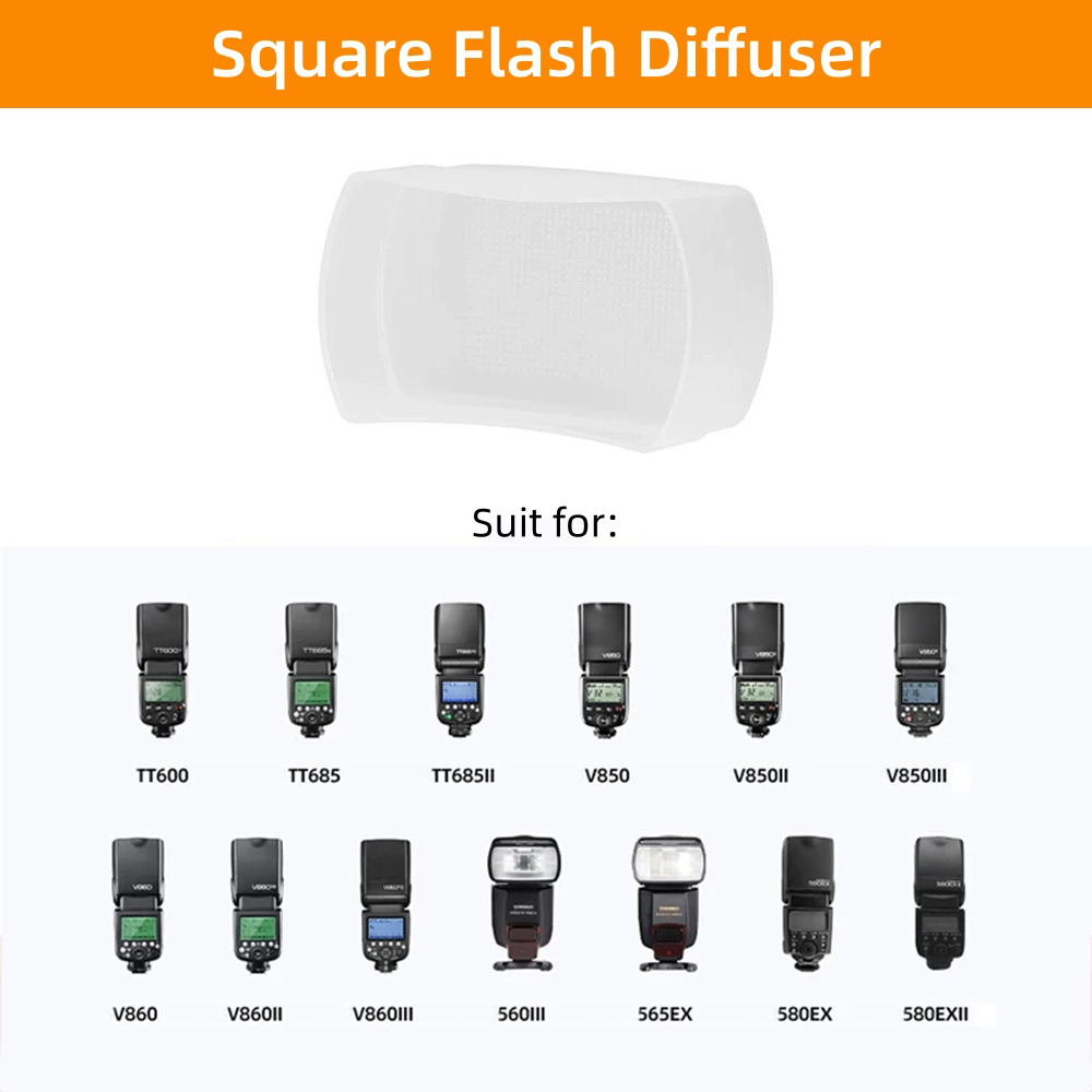 カメラフラッシュディフューザーソフトボックス ホワイトブルー - Pop Up Flash Diffuser のレビューと価格