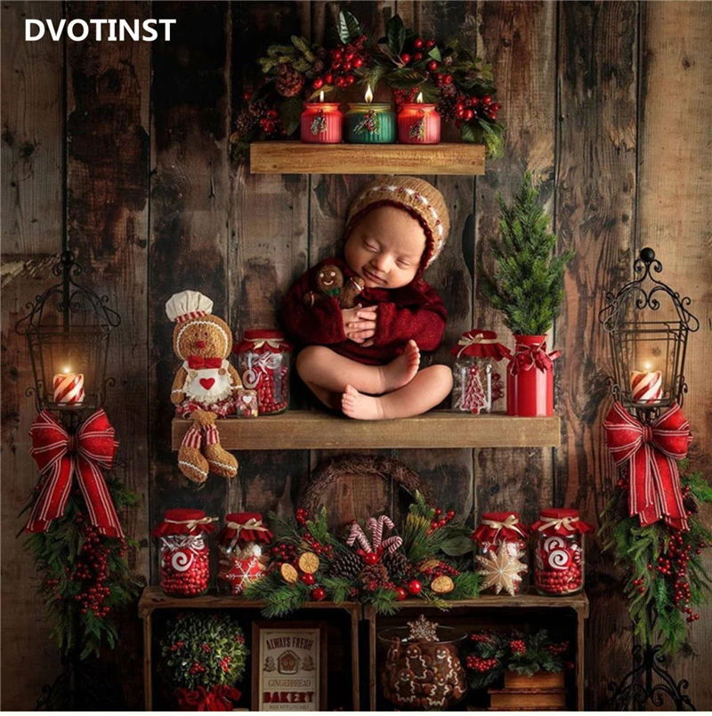 新生児写真撮影用小道具手作りクリスマスジンジャーブレッドニッ - Photography Background のレビューと価格