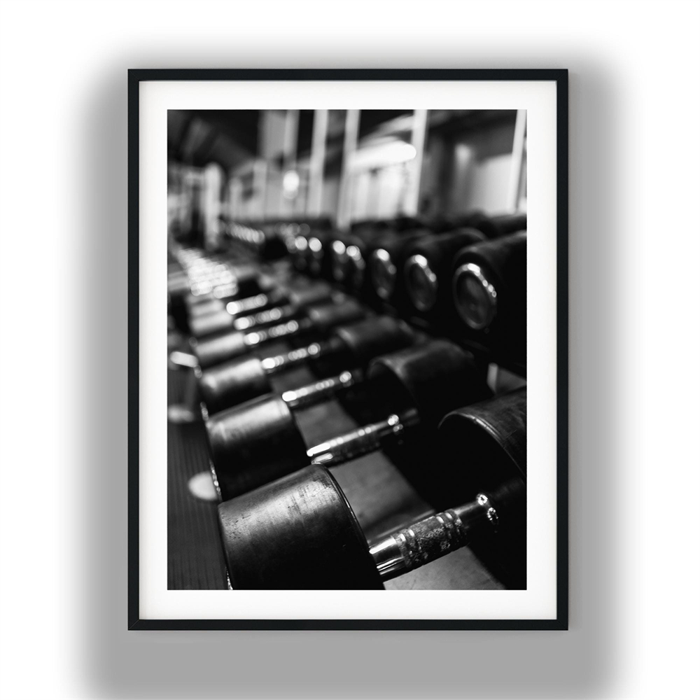黒と白のボクシングポスター、ファイターワークアウトウォールア - Photography Training のレビューと価格
