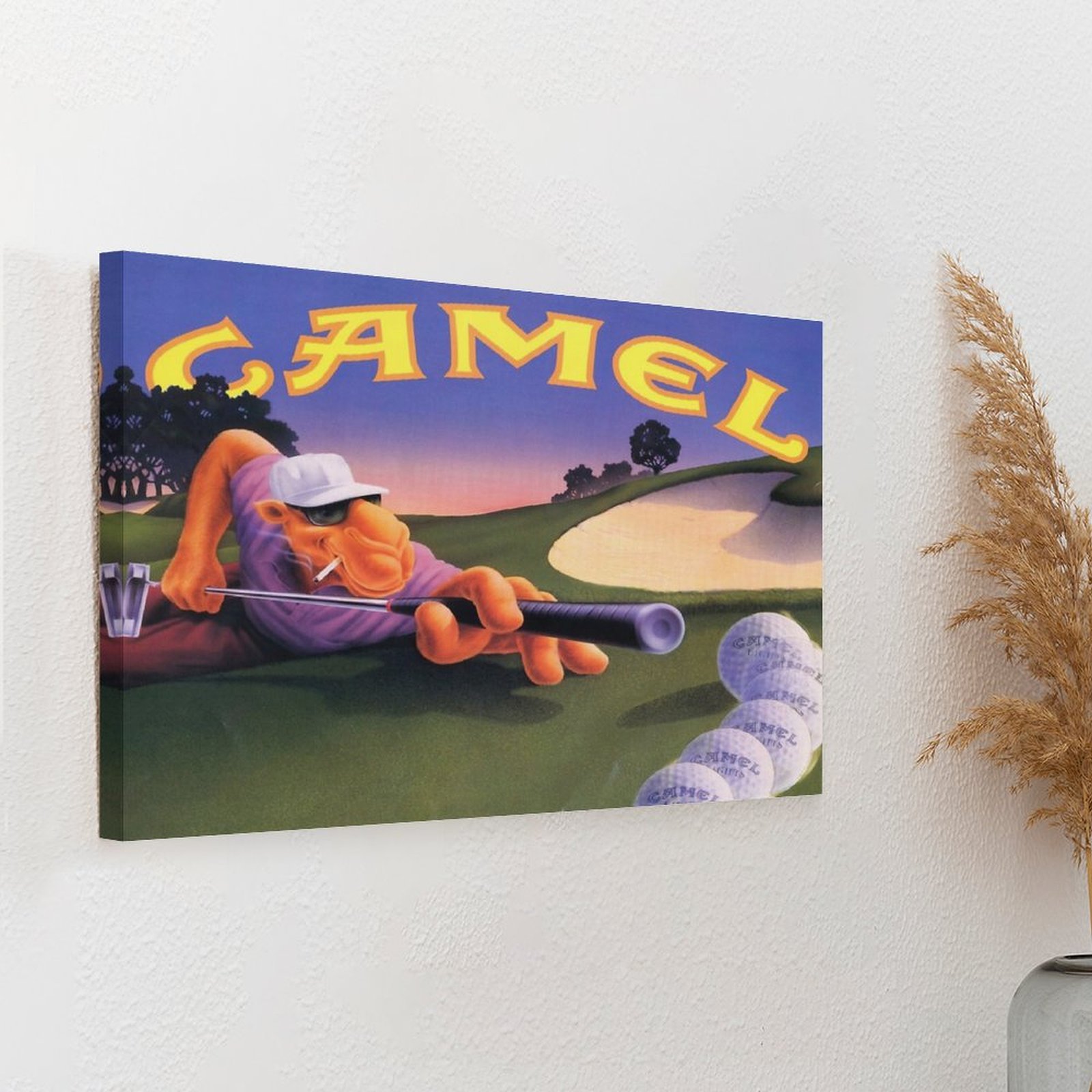 ヴィンテージジョーキャメルルーレット広告キャンバス絵画パーテ - Photography Pose のレビューと価格