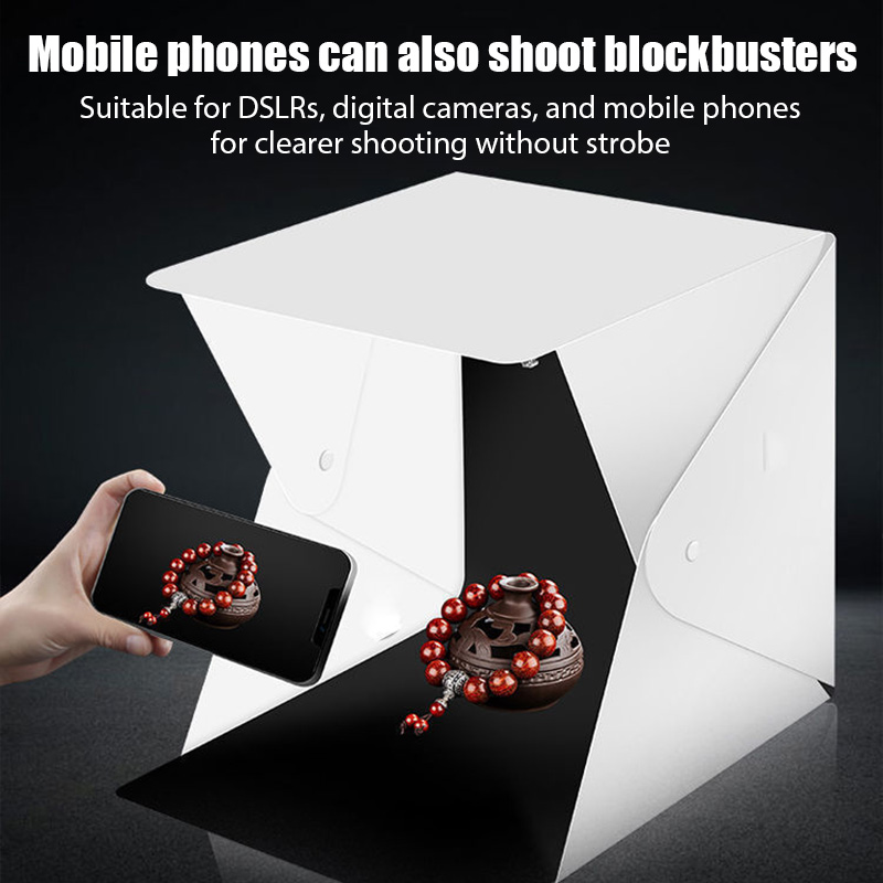 折りたたみ式ライトボックス ポータブル写真撮影用LEDフォト - Photography Darkroom のレビューと価格