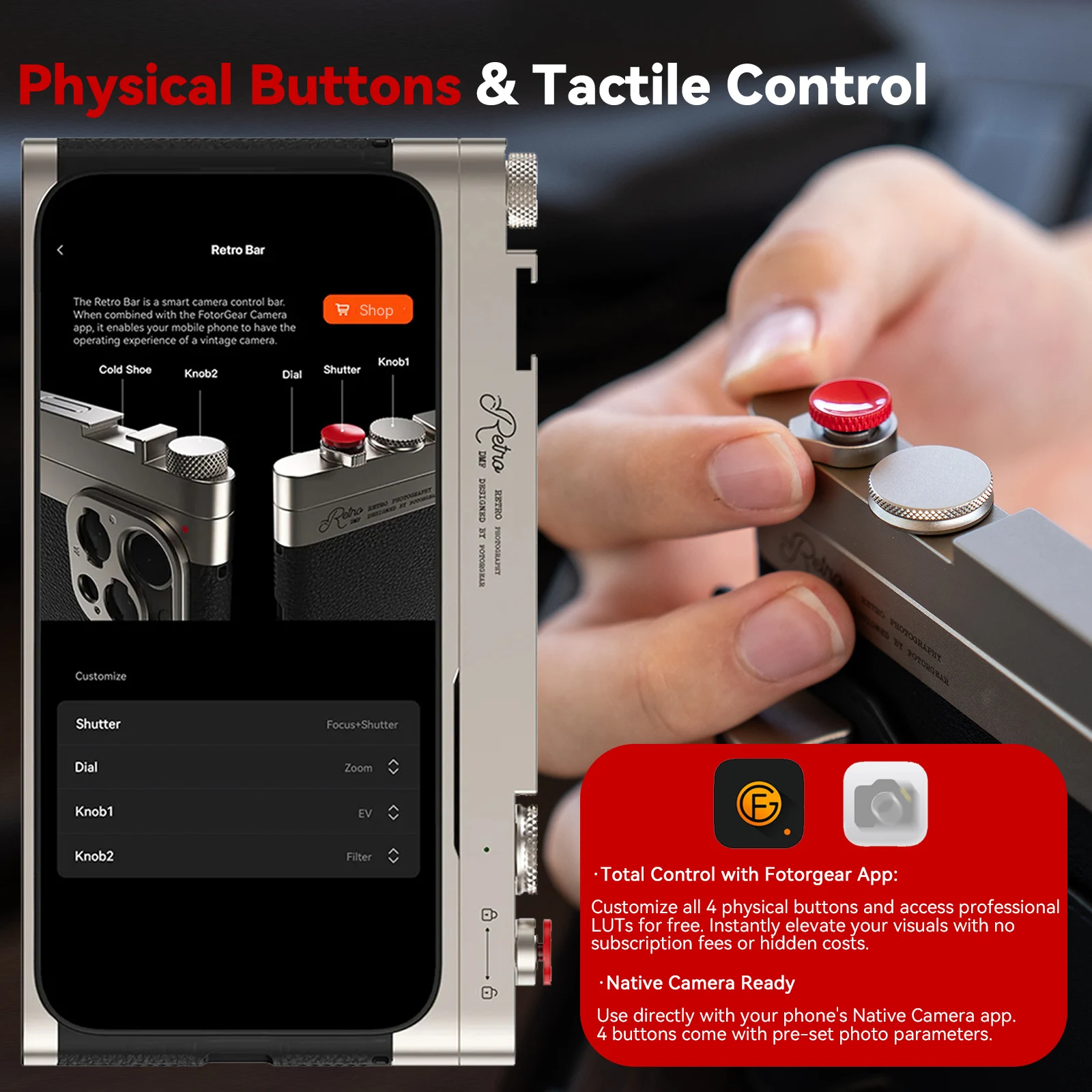 フォトギア レトロ携帯電話ケース 撮影キット ワイヤレスカメ - Photography With Iphone 15 のレビューと価格
