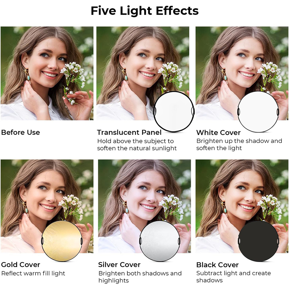 MYOBO折りたたみ式ライトリフレクター、キャリングケース付 - Photography Darkroom のレビューと価格