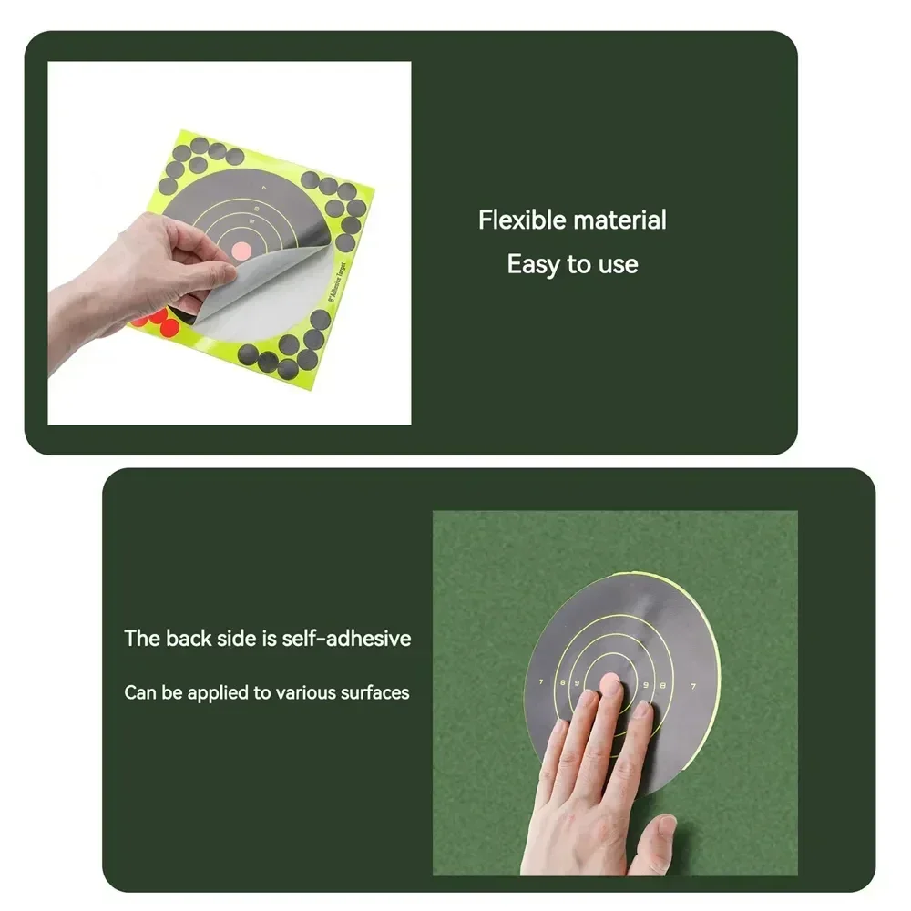 100枚入り 紙製ターゲットステッカー 粘着性 反応性 射撃 - Photography Training のレビューと価格