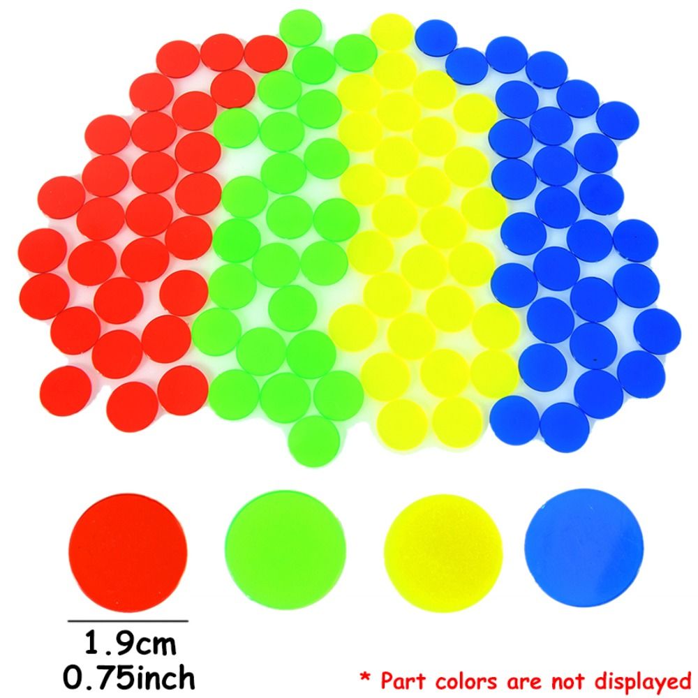 100 個の新しいプラスチック製ラウンドカウンティングチップ - Color Checker Card のレビューと価格