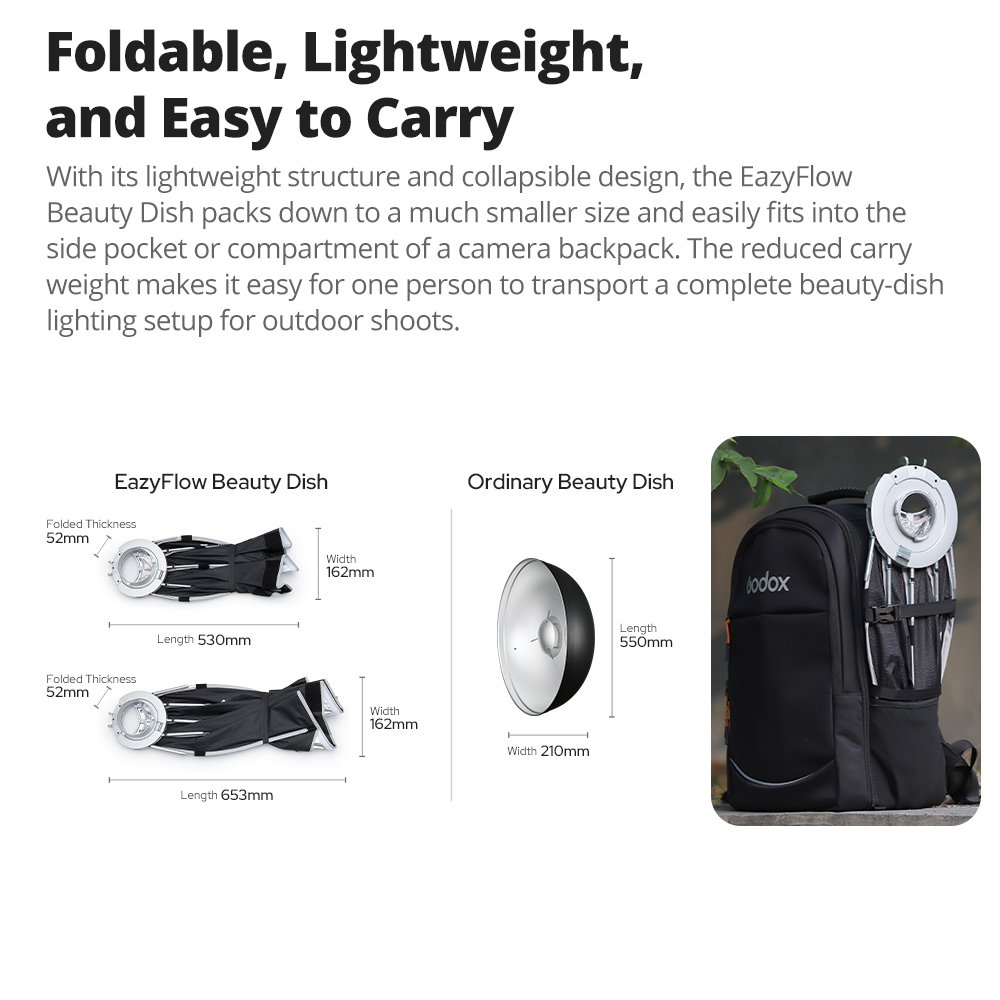 新しいGodox EazyFlowビューティーディッシュ 6 - Photography Darkroom のレビューと価格
