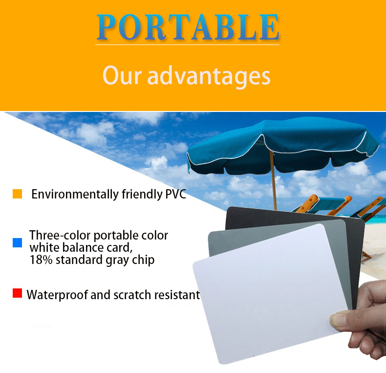 写真用の白いバランスカード,残高カード,ニュートラルカード, - Color Checker Card のレビューと価格