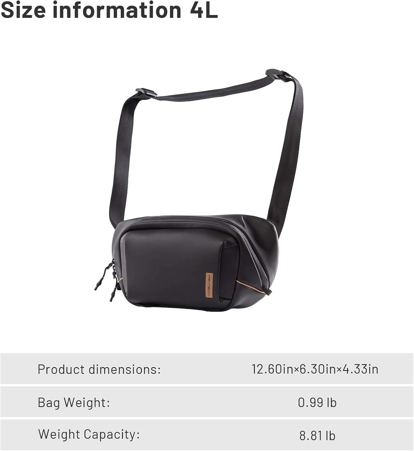 PGYTECH 4L カメラスリングバッグ PUコーティング - Photography Solo のレビューと価格