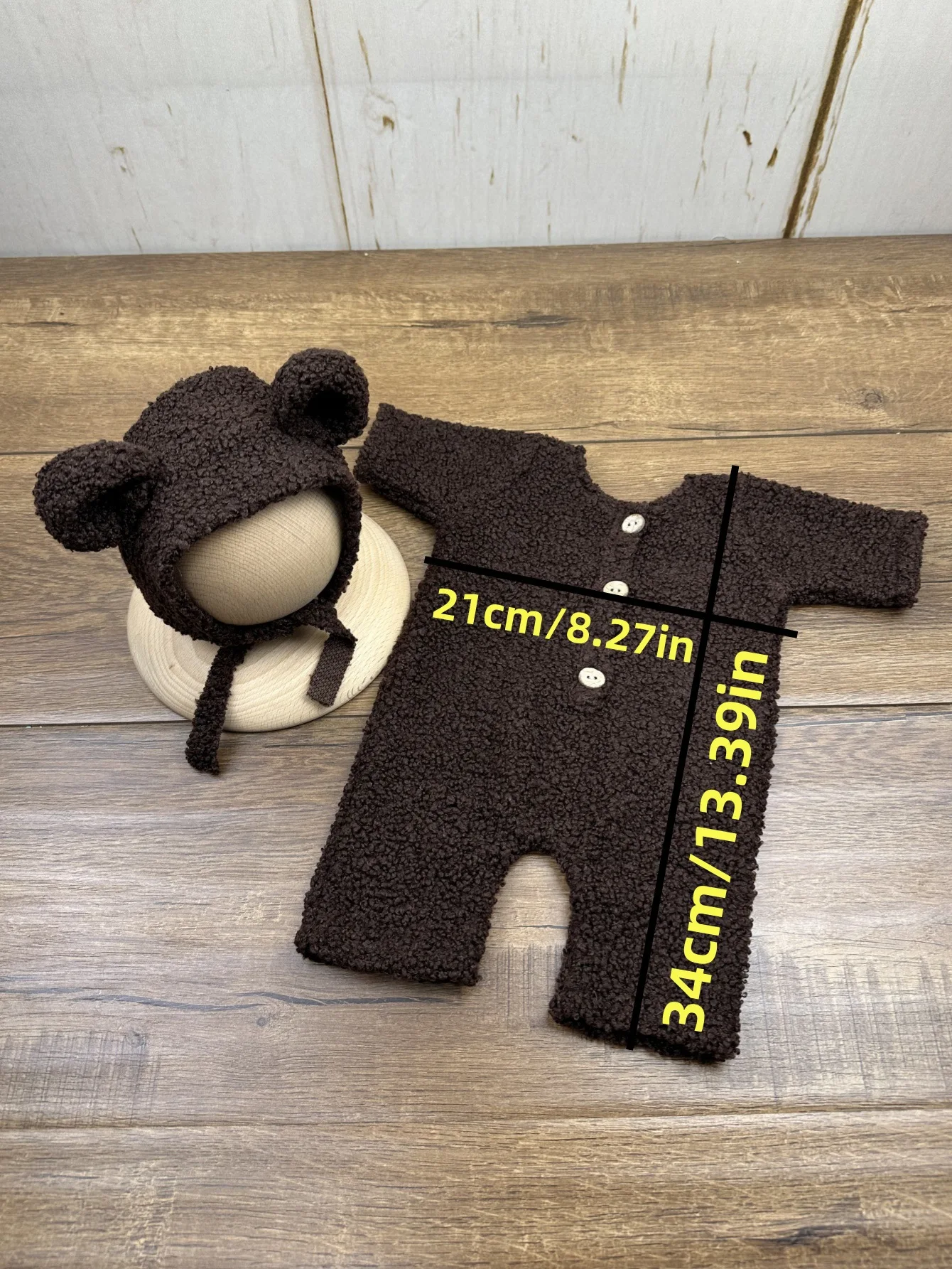 生まれたばかりの赤ちゃんのための写真アクセサリー,クマの衣装 - Photography Still Life のレビューと価格